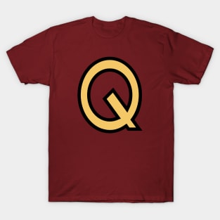 Funky Yellow Letter Q T-Shirt